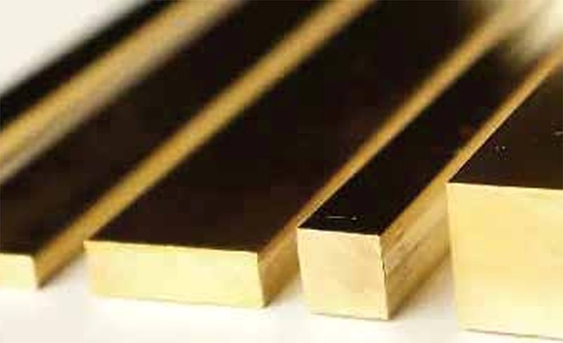 Solid Rectangle Bars brass rods