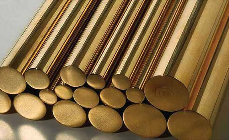 Solid round brass rods